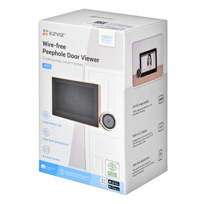 10. EZVIZ HP2 Wi-Fi Video Doorbell (2 MP), gold