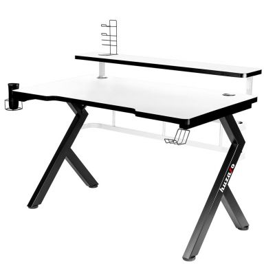 6. HZ-Hero 5.0 White Gaming Desk