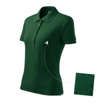 Women's Cotton Polo Shirt (Dark Green)