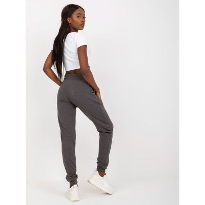 3. Dark gray melange basic jogger sweatpants (B-005.05)