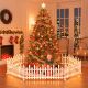 21. DECORATIVE LED FENCE 8 PCS WARM WHITE