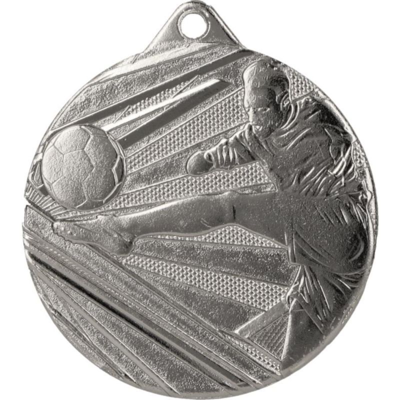 7. Silver football medal ME001/S