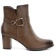 2. Women's insulated ankle boots with a block heel, brown M.Daszyński SA125-32