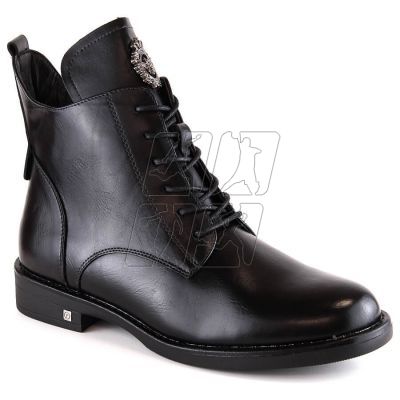 Lace-up and zipper boots Potocki W WOL171B black