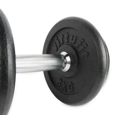4. VIRTUFIT ADJUSTABLE PRO DUMBBELL SET - BARBELL SET - CAST IRON - 1 X 15 KG