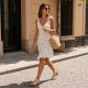 7. Women's openwork gold sandals Filippo DS7889