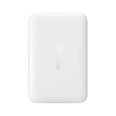3. Baseus EnerFill FM11 Ultra-Mini 10000mAh 22.5W MagSafe Compatible Power Bank with Baseus Simple USB-C 20V/3A 30cm Cable - White