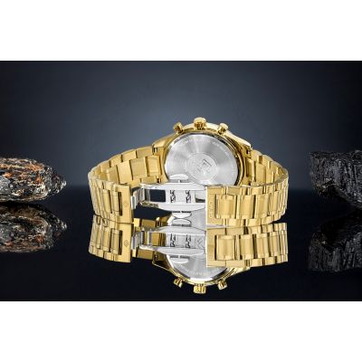 6. Men's Watch Giewont Chronograph Sapphire Gold Blue GW6310-B5