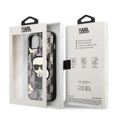 8. Karl Lagerfeld Flower Ikonik Karl case for iPhone 13 mini - gray