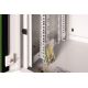 7. Digitus Unique 19" 7U wall-mounted network cabinet 600x450, glass door, gray, undivided, assembled, 100kg
