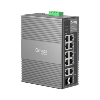 5. TP-Link Omada IES210GPP network links Managed Gigabit Ethernet (10/100/1000) PoE support DIN rail Gray