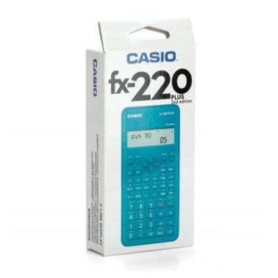 2. CASIO SCIENTIFIC CALCULATOR FX-220PLUS-2 BLUE, 12-DIGITAL DISPLAY