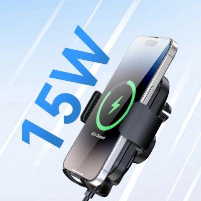 11. Wozinsky WUMID Car Dashboard Phone Holder with 15W Inductive Charger - Black