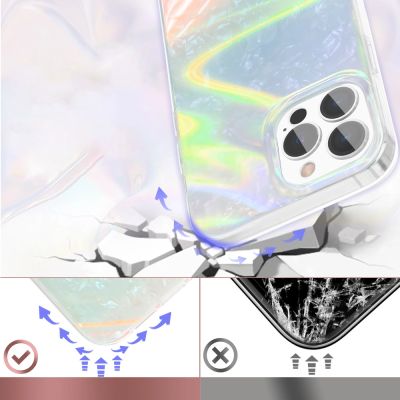 2. Kingxbar Shell Series luxury elegant phone case for iPhone 13 Pro pearl-blue