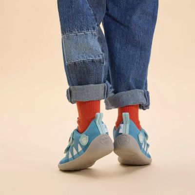 3. Affenzahn Halbschuh Baumwolle Lucky Shark Jr shoes 00391-30211