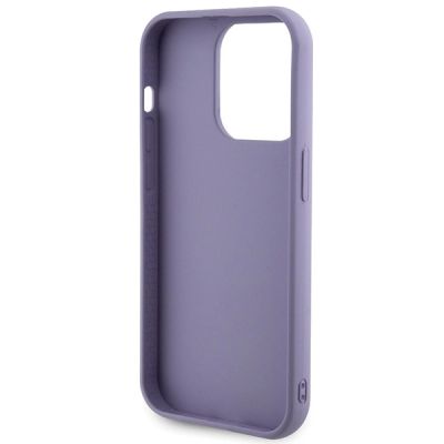 7. Guess Sequin Script Metal case for iPhone 15 Pro Max - purple
