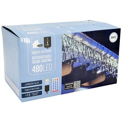 6. SOLAR LIGHT CHAIN 480 LED WHITE