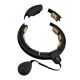 16. Magnetic Hula Hoop Set Black/Gold HHM13 with HMS Counter + Slimming Belt BR163 Black