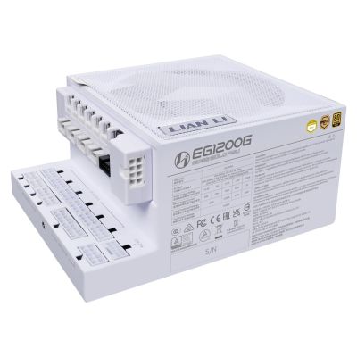 Lian Li EDGE GOLD 1200 80 PLUS Gold Netzteil, PCIe 5.1, ATX 3.1 - 1.200 Watt, weiß, incl. USB-Hub