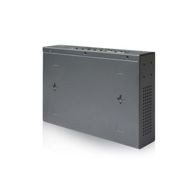 13. Unmanaged network switch 19" 8x RJ45 10/100 Mb/s, 2x FastEthernet uplink, PoE+ 120W budget