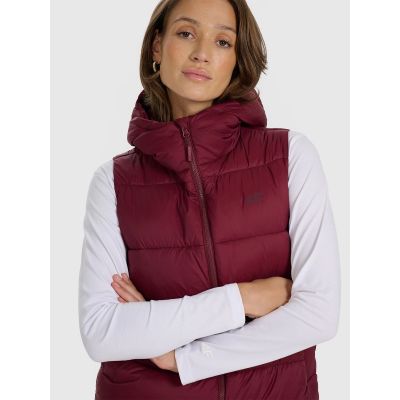 3. Women's down vest with synthetic filling 4F 4FRAW25TVJAF326-60S