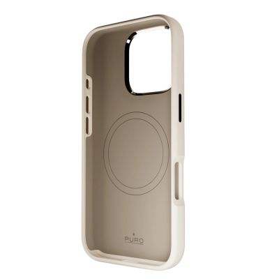2. Puro Icon Mag Pro MagSafe Silicone Case for iPhone 16 Pro - Beige