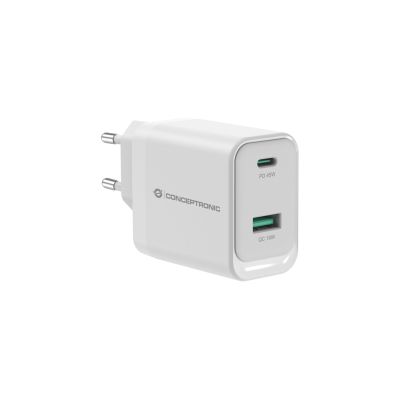 Conceptronic ALTHEA20W45 Mobile Device Charger Universal White AC Fast Charging Internal