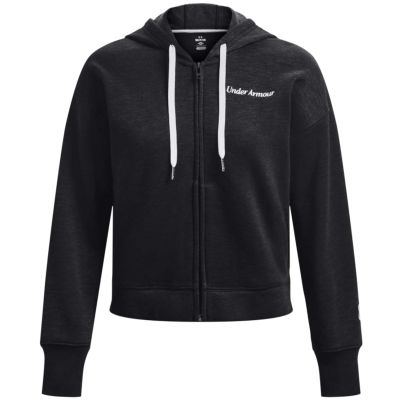 Under Armor Essential Fleece Script FZ Hoodie W 1374106-001