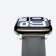 5. AmazingThing Class Band Leather Strap for Apple Watch 45 / 46 / 49 mm - Gray