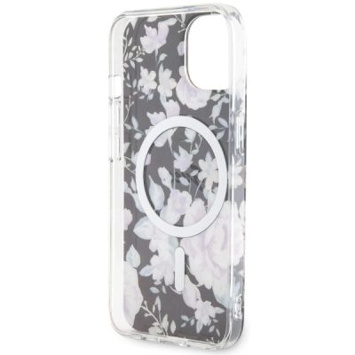 7. Guess GUHMP14MHCFWSK iPhone 14 Plus 6.7" black/black hardcase Flower MagSafe