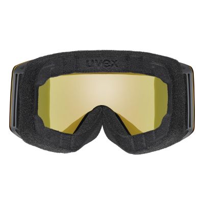 3. Uvex provoqe FM ski goggles for winter sports, black, men's, blue, spherical lens