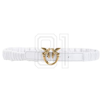 5. Pink Love Ruffle H2 Sheep Nappa women&#39;s belt 100823A0F2
