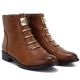 4. Women's flat ankle boots camel M.Daszyński SA62-126
