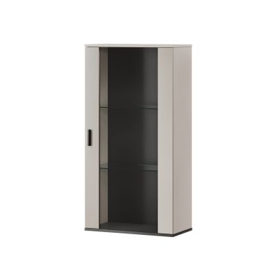 Hanging display cabinet S2 SOHO 60x29x112 cashmere+black