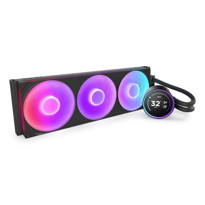 2. NZXT Kraken Elite 420 RGB Processor All-in-One Liquid Cooler 14cm Black 1 pc.