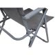 2. CAMPING CHAIR WITH ARMRESTS 61x66x65-108CM FOLDING DARK GRAY ENERO CAMP - 2nd QUALITY
