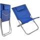 8. FOLDABLE BEACH CHAIR WITH HEADREST 47X61X58CM NAVY BLUE