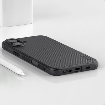 18. Nillkin Super Frosted Shield Pro Magnetic Case for iPhone 16 - black