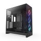 3. NZXT H9 FLOW RGB (2025) MIDI Tower Case with Window Black