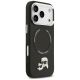 4. Karl Lagerfeld Karl & Choupette Pins MagSafe Case for iPhone 17 Pro Max - Black