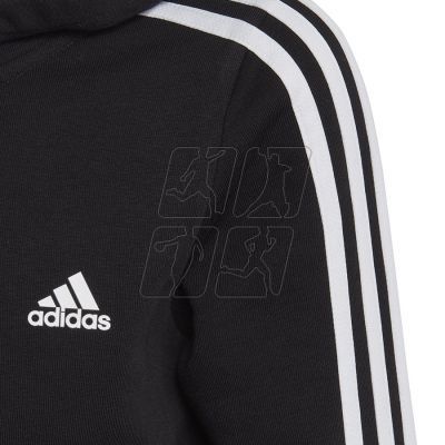 6. Sweatshirt adidas Essentials 3 Stripes Full-Zip Hoodie Jr. IC3634