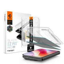 Spigen Glas.tR EZ Fit Pro HD AC 2-Pack Privacy Tempered Glass for iPhone Duo