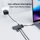 15. GREEN CELL HUB USB-C ADAPTER GC CONNECT 7IN1 (3XUSB 3.1, HDMI 4K 60HZ, USB-C PD 85W, MICROSD/SD)