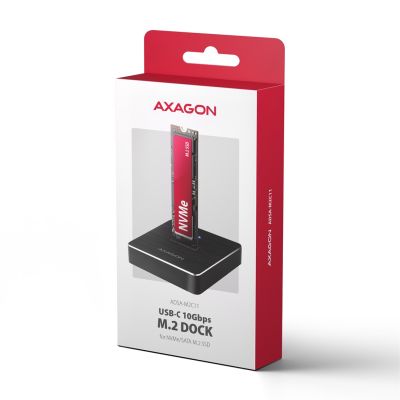 Axagon ADSA-M2C11 Hard Drive Docking Station USB 3.2 Gen 2 (3.1 Gen 2) Type-C Black