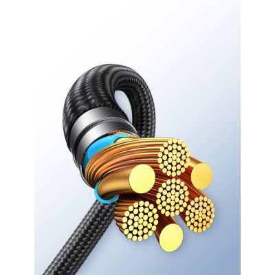 12. Joyroom Speedy Series S-A21 2in1 USB-C - USB-C / USB-C cable 100W 1.5m - black