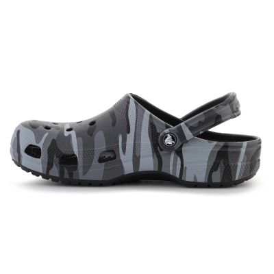 5. CROCS CLASSIC CAMOUFLAGE CLOG BLACK/SLATE GRAY 211936-0DD
