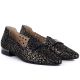 4. Women's leather openwork shoes, black, Cambell 35307