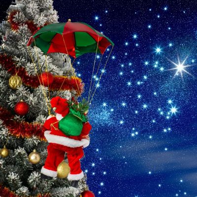 18. Santa Claus on a parachute 60cm MICA