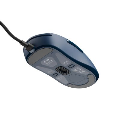 4. Fury Tanto T4 Gaming Mouse, 12000 DPI, RGB, Navy Blue, Wired