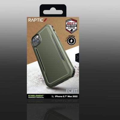 5. Raptic X-Doria Fort Case iPhone 14 Plus with MagSafe armored cover green